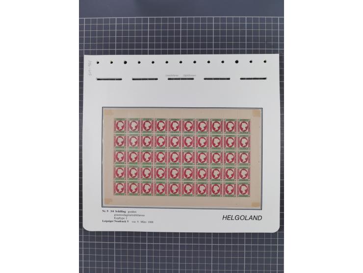 NEUDRUCKE: LEIPZIGER Neudrucke, umfangreiche Bogensammlung mit über 130 Stück, vorwiegend postfrisch, alles sauber auf Blätte