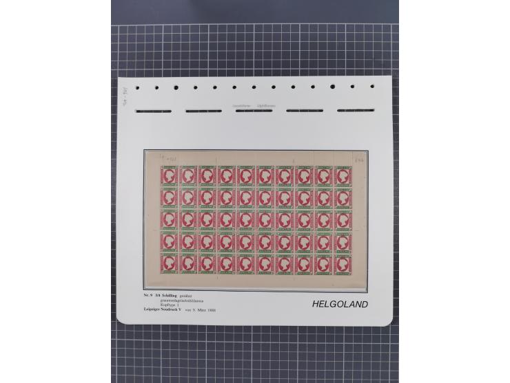 NEUDRUCKE: LEIPZIGER Neudrucke, umfangreiche Bogensammlung mit über 130 Stück, vorwiegend postfrisch, alles sauber auf Blätte