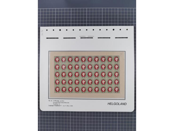 NEUDRUCKE: LEIPZIGER Neudrucke, umfangreiche Bogensammlung mit über 130 Stück, vorwiegend postfrisch, alles sauber auf Blätte