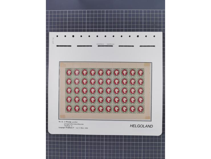 NEUDRUCKE: LEIPZIGER Neudrucke, umfangreiche Bogensammlung mit über 130 Stück, vorwiegend postfrisch, alles sauber auf Blätte