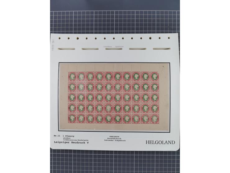 NEUDRUCKE: LEIPZIGER Neudrucke, umfangreiche Bogensammlung mit über 130 Stück, vorwiegend postfrisch, alles sauber auf Blätte