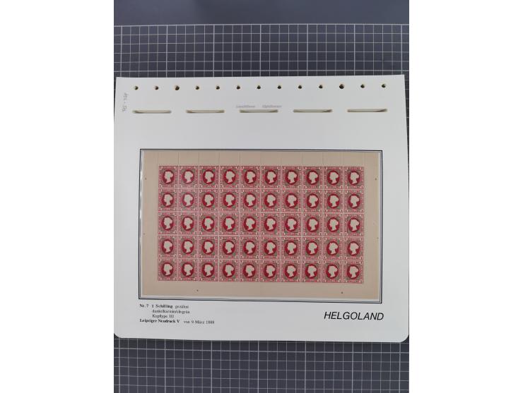 NEUDRUCKE: LEIPZIGER Neudrucke, umfangreiche Bogensammlung mit über 130 Stück, vorwiegend postfrisch, alles sauber auf Blätte