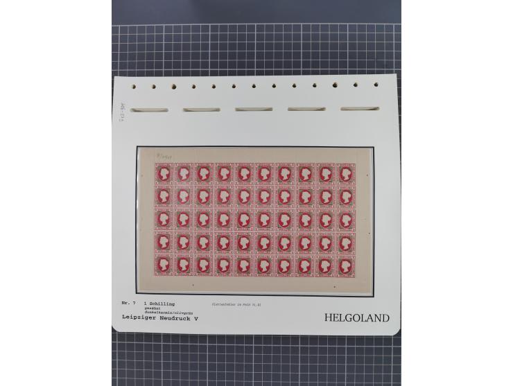 NEUDRUCKE: LEIPZIGER Neudrucke, umfangreiche Bogensammlung mit über 130 Stück, vorwiegend postfrisch, alles sauber auf Blätte