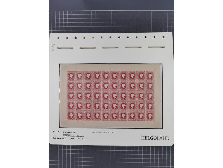 NEUDRUCKE: LEIPZIGER Neudrucke, umfangreiche Bogensammlung mit über 130 Stück, vorwiegend postfrisch, alles sauber auf Blätte