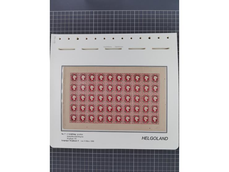 NEUDRUCKE: LEIPZIGER Neudrucke, umfangreiche Bogensammlung mit über 130 Stück, vorwiegend postfrisch, alles sauber auf Blätte