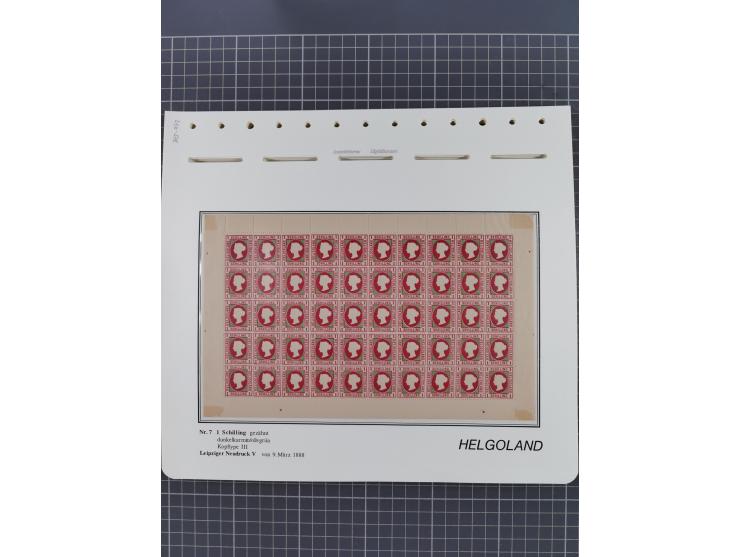 NEUDRUCKE: LEIPZIGER Neudrucke, umfangreiche Bogensammlung mit über 130 Stück, vorwiegend postfrisch, alles sauber auf Blätte