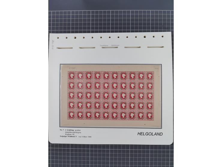 NEUDRUCKE: LEIPZIGER Neudrucke, umfangreiche Bogensammlung mit über 130 Stück, vorwiegend postfrisch, alles sauber auf Blätte