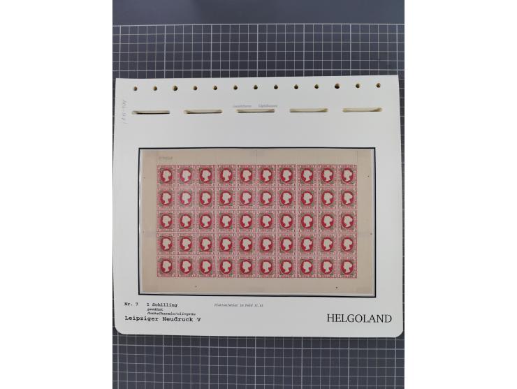 NEUDRUCKE: LEIPZIGER Neudrucke, umfangreiche Bogensammlung mit über 130 Stück, vorwiegend postfrisch, alles sauber auf Blätte