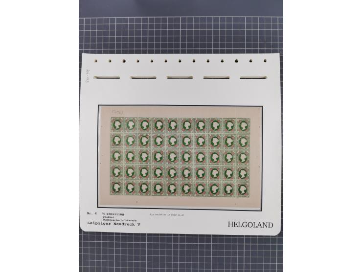 NEUDRUCKE: LEIPZIGER Neudrucke, umfangreiche Bogensammlung mit über 130 Stück, vorwiegend postfrisch, alles sauber auf Blätte