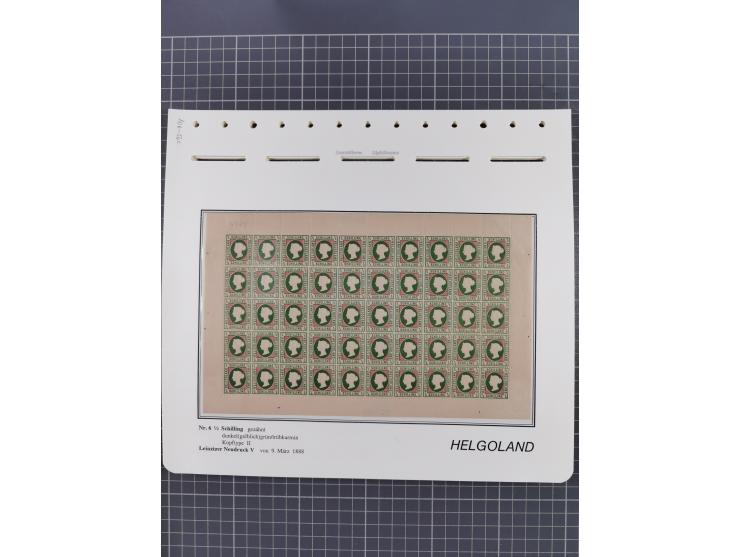 NEUDRUCKE: LEIPZIGER Neudrucke, umfangreiche Bogensammlung mit über 130 Stück, vorwiegend postfrisch, alles sauber auf Blätte