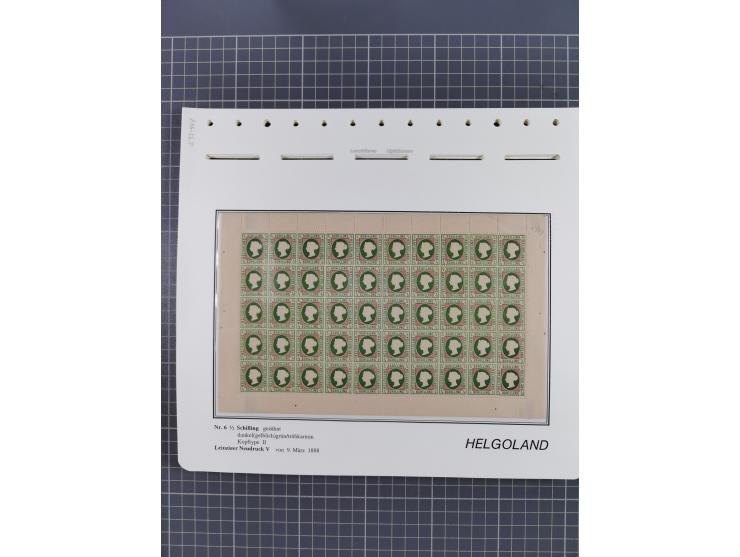 NEUDRUCKE: LEIPZIGER Neudrucke, umfangreiche Bogensammlung mit über 130 Stück, vorwiegend postfrisch, alles sauber auf Blätte