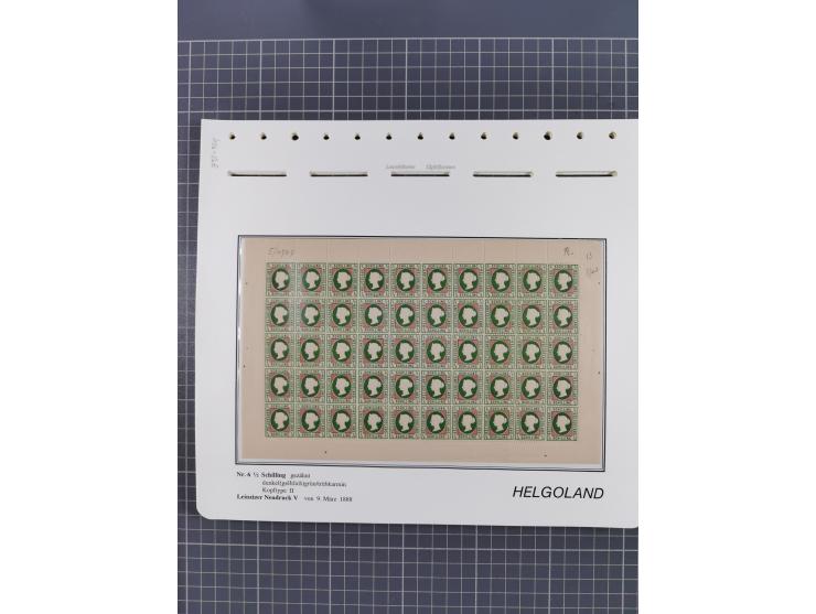 NEUDRUCKE: LEIPZIGER Neudrucke, umfangreiche Bogensammlung mit über 130 Stück, vorwiegend postfrisch, alles sauber auf Blätte