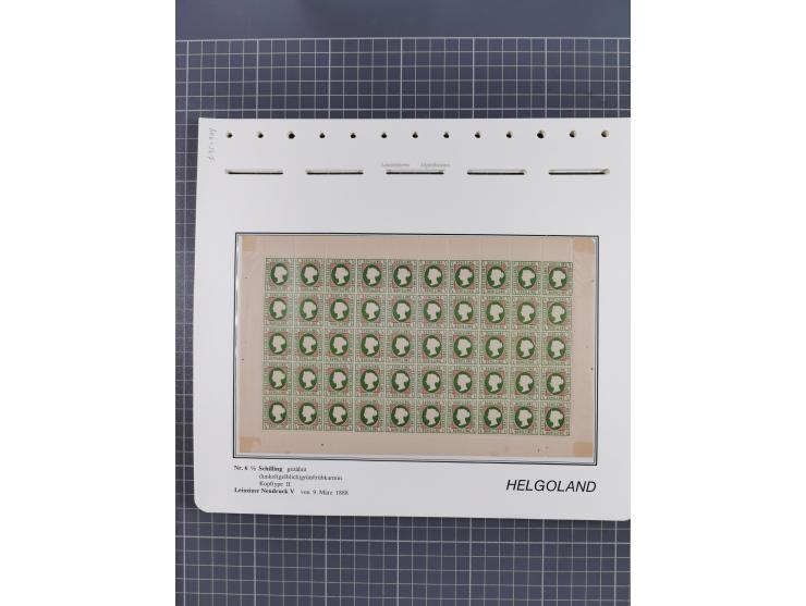 NEUDRUCKE: LEIPZIGER Neudrucke, umfangreiche Bogensammlung mit über 130 Stück, vorwiegend postfrisch, alles sauber auf Blätte