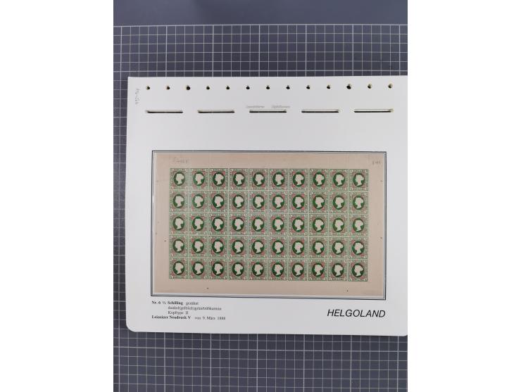 NEUDRUCKE: LEIPZIGER Neudrucke, umfangreiche Bogensammlung mit über 130 Stück, vorwiegend postfrisch, alles sauber auf Blätte