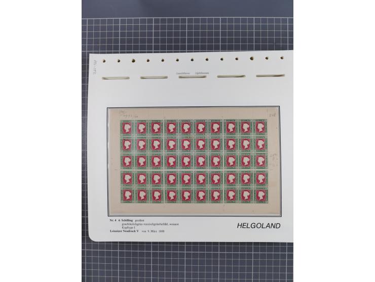 NEUDRUCKE: LEIPZIGER Neudrucke, umfangreiche Bogensammlung mit über 130 Stück, vorwiegend postfrisch, alles sauber auf Blätte