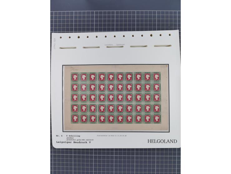 NEUDRUCKE: LEIPZIGER Neudrucke, umfangreiche Bogensammlung mit über 130 Stück, vorwiegend postfrisch, alles sauber auf Blätte