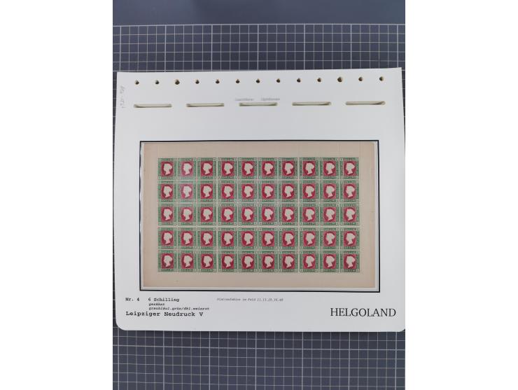 NEUDRUCKE: LEIPZIGER Neudrucke, umfangreiche Bogensammlung mit über 130 Stück, vorwiegend postfrisch, alles sauber auf Blätte