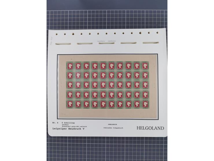 NEUDRUCKE: LEIPZIGER Neudrucke, umfangreiche Bogensammlung mit über 130 Stück, vorwiegend postfrisch, alles sauber auf Blätte