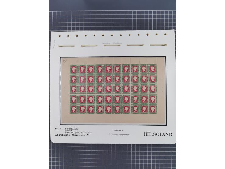 NEUDRUCKE: LEIPZIGER Neudrucke, umfangreiche Bogensammlung mit über 130 Stück, vorwiegend postfrisch, alles sauber auf Blätte