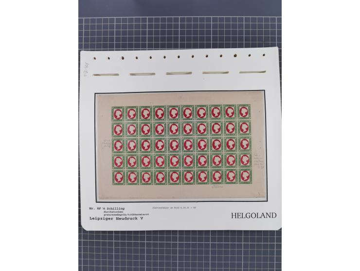 NEUDRUCKE: LEIPZIGER Neudrucke, umfangreiche Bogensammlung mit über 130 Stück, vorwiegend postfrisch, alles sauber auf Blätte