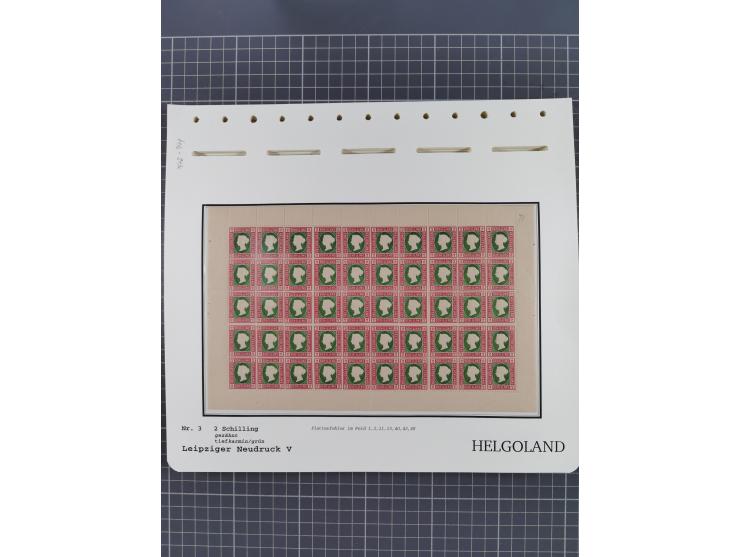 NEUDRUCKE: LEIPZIGER Neudrucke, umfangreiche Bogensammlung mit über 130 Stück, vorwiegend postfrisch, alles sauber auf Blätte