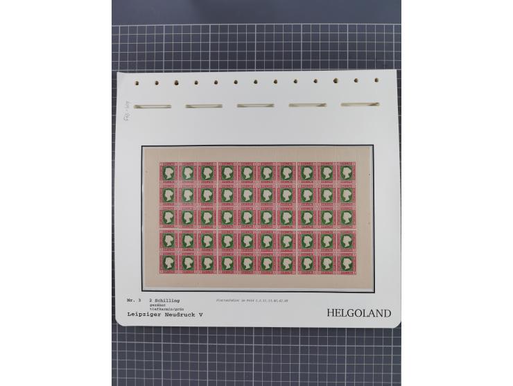 NEUDRUCKE: LEIPZIGER Neudrucke, umfangreiche Bogensammlung mit über 130 Stück, vorwiegend postfrisch, alles sauber auf Blätte