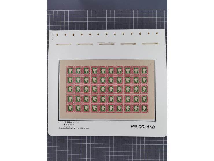 NEUDRUCKE: LEIPZIGER Neudrucke, umfangreiche Bogensammlung mit über 130 Stück, vorwiegend postfrisch, alles sauber auf Blätte