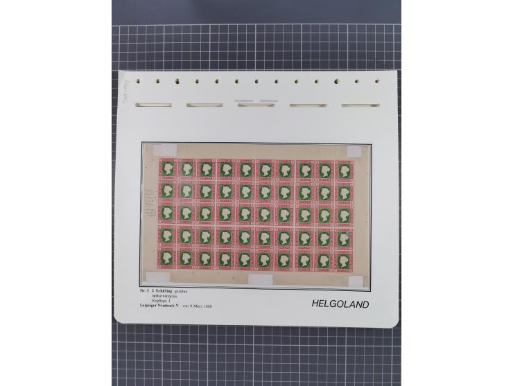 NEUDRUCKE: LEIPZIGER Neudrucke, umfangreiche Bogensammlung mit über 130 Stück, vorwiegend postfrisch, alles sauber auf Blätte