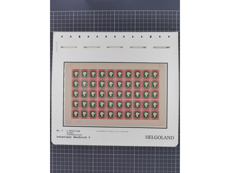 NEUDRUCKE: LEIPZIGER Neudrucke, umfangreiche Bogensammlung mit über 130 Stück, vorwiegend postfrisch, alles sauber auf Blätte