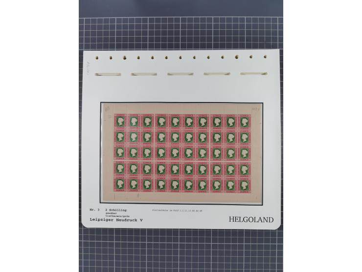 NEUDRUCKE: LEIPZIGER Neudrucke, umfangreiche Bogensammlung mit über 130 Stück, vorwiegend postfrisch, alles sauber auf Blätte