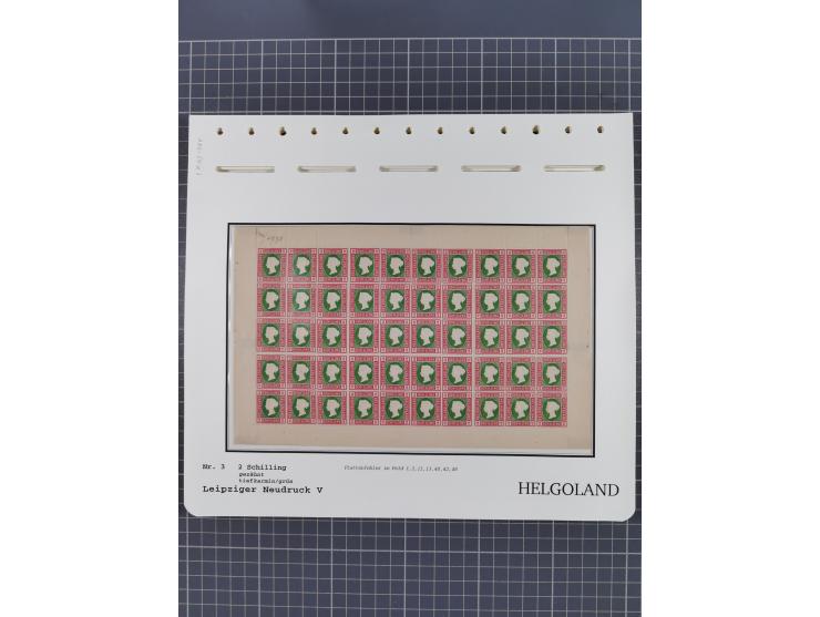 NEUDRUCKE: LEIPZIGER Neudrucke, umfangreiche Bogensammlung mit über 130 Stück, vorwiegend postfrisch, alles sauber auf Blätte