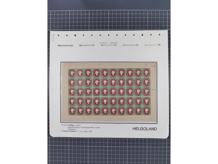 NEUDRUCKE: LEIPZIGER Neudrucke, umfangreiche Bogensammlung mit über 130 Stück, vorwiegend postfrisch, alles sauber auf Blätte