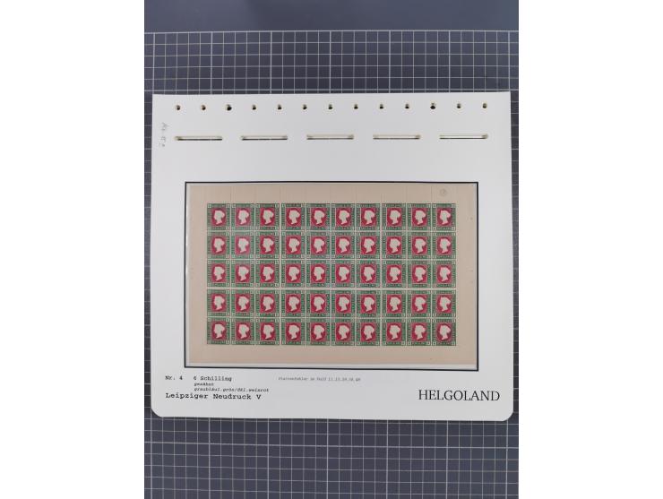 NEUDRUCKE: LEIPZIGER Neudrucke, umfangreiche Bogensammlung mit über 130 Stück, vorwiegend postfrisch, alles sauber auf Blätte