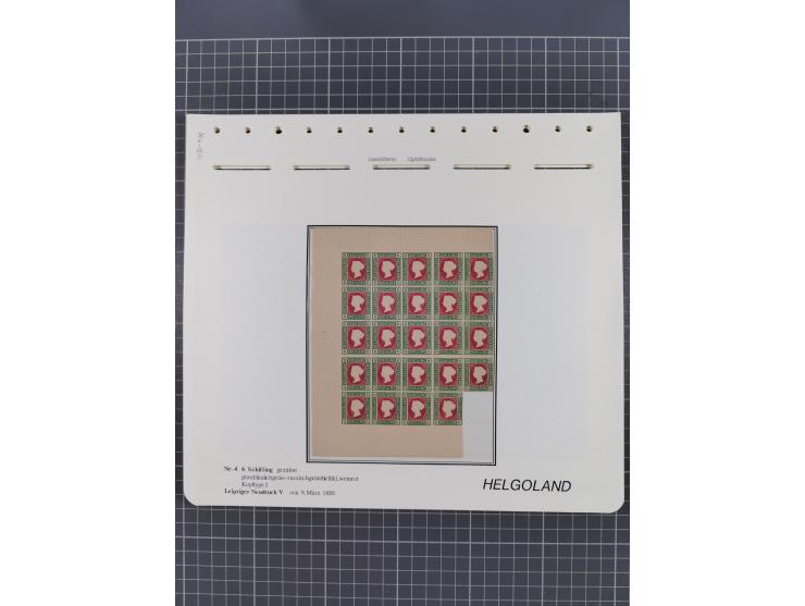 NEUDRUCKE: LEIPZIGER Neudrucke, umfangreiche Bogensammlung mit über 130 Stück, vorwiegend postfrisch, alles sauber auf Blätte