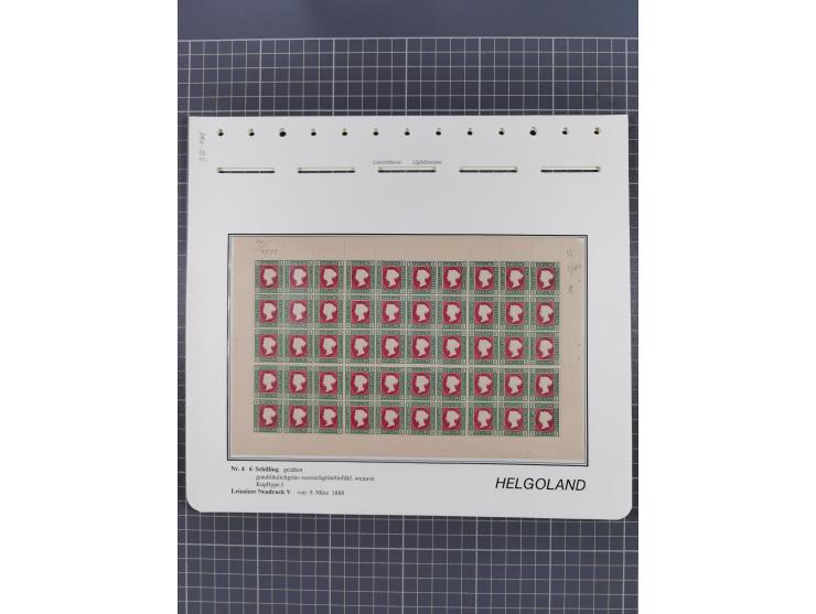 NEUDRUCKE: LEIPZIGER Neudrucke, umfangreiche Bogensammlung mit über 130 Stück, vorwiegend postfrisch, alles sauber auf Blätte