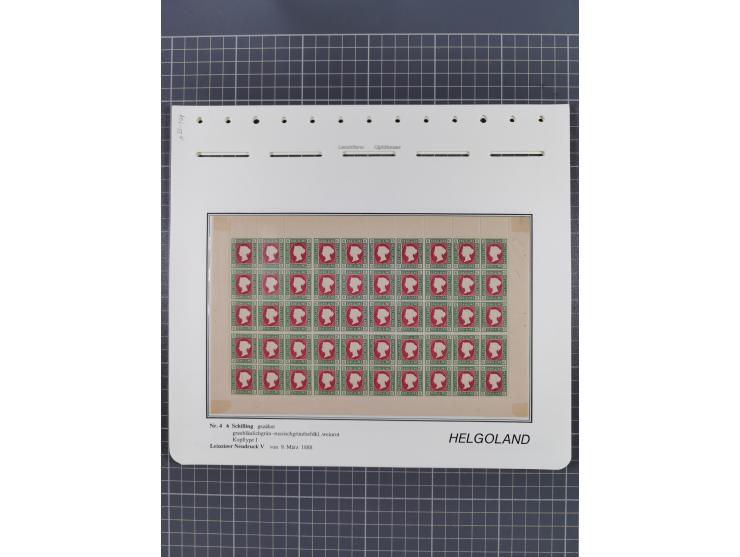 NEUDRUCKE: LEIPZIGER Neudrucke, umfangreiche Bogensammlung mit über 130 Stück, vorwiegend postfrisch, alles sauber auf Blätte