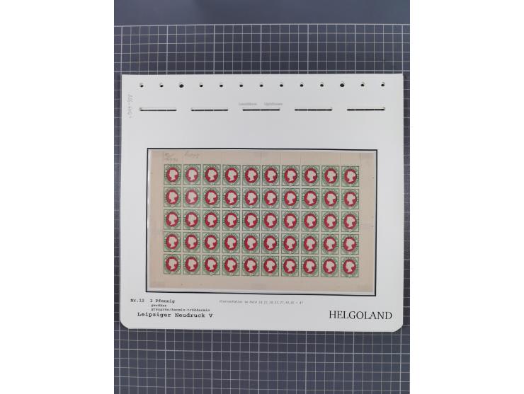 NEUDRUCKE: LEIPZIGER Neudrucke, umfangreiche Bogensammlung mit über 130 Stück, vorwiegend postfrisch, alles sauber auf Blätte