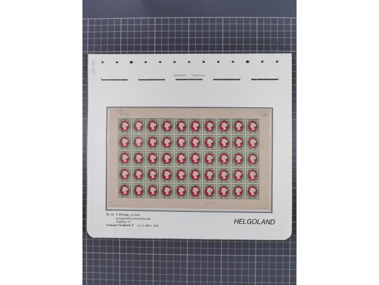 NEUDRUCKE: LEIPZIGER Neudrucke, umfangreiche Bogensammlung mit über 130 Stück, vorwiegend postfrisch, alles sauber auf Blätte