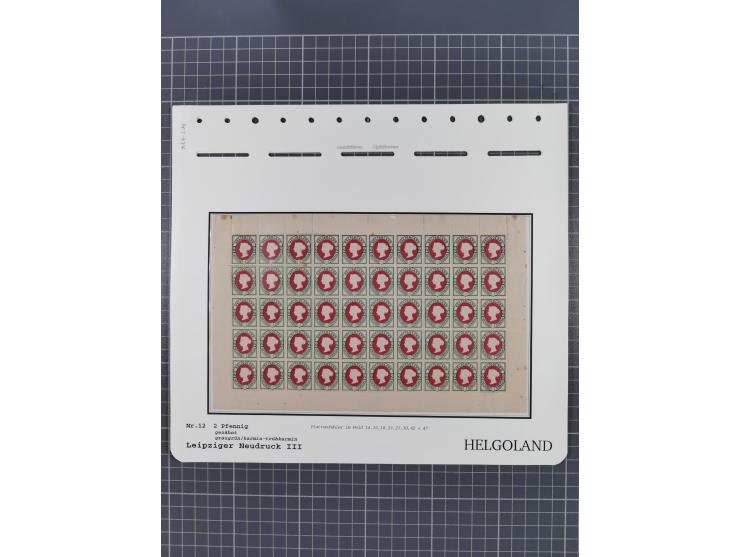 NEUDRUCKE: LEIPZIGER Neudrucke, umfangreiche Bogensammlung mit über 130 Stück, vorwiegend postfrisch, alles sauber auf Blätte