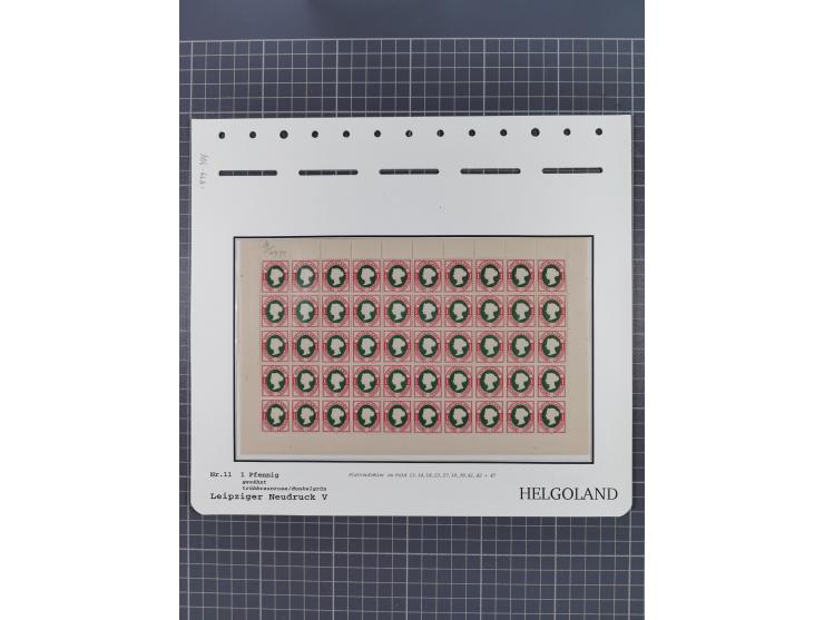 NEUDRUCKE: LEIPZIGER Neudrucke, umfangreiche Bogensammlung mit über 130 Stück, vorwiegend postfrisch, alles sauber auf Blätte