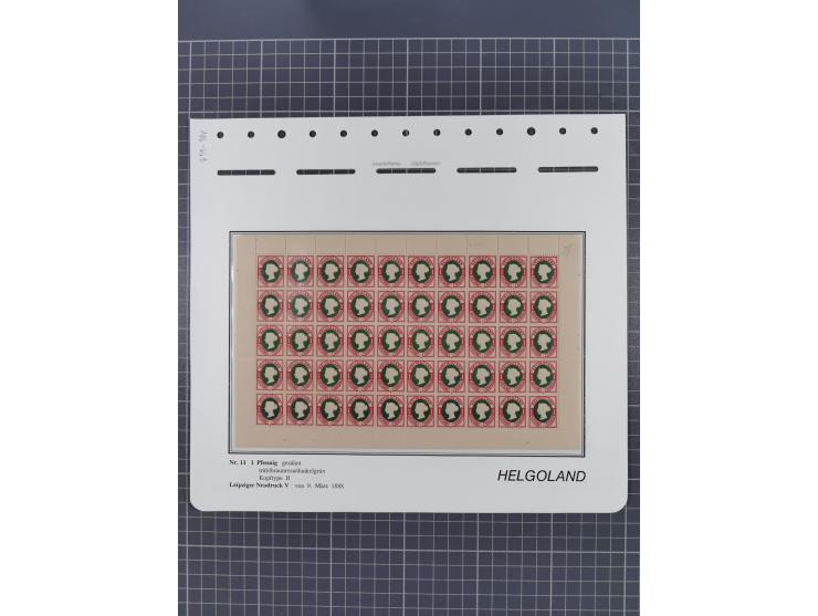 NEUDRUCKE: LEIPZIGER Neudrucke, umfangreiche Bogensammlung mit über 130 Stück, vorwiegend postfrisch, alles sauber auf Blätte