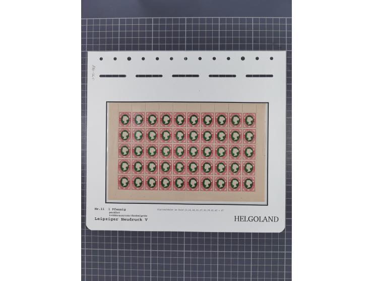 NEUDRUCKE: LEIPZIGER Neudrucke, umfangreiche Bogensammlung mit über 130 Stück, vorwiegend postfrisch, alles sauber auf Blätte