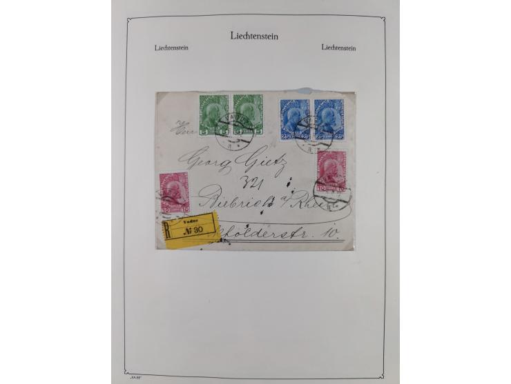 1912/2015, postfrische, ungebrauchte und gestempelte Sammlung in 2 Bänden, frühen Jahre schwach vertreten, aber mit Mi. 1-3 a