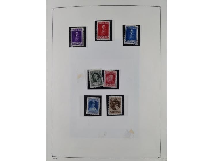 1912/2015, postfrische, ungebrauchte und gestempelte Sammlung in 2 Bänden, frühen Jahre schwach vertreten, aber mit Mi. 1-3 a