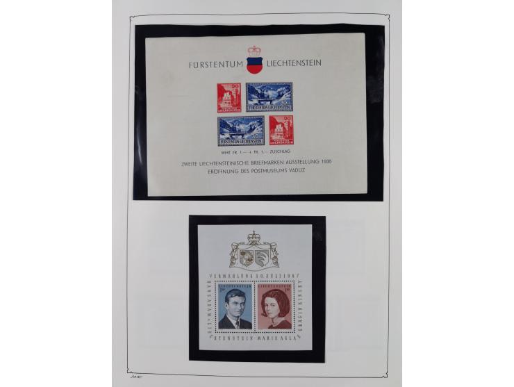 1912/2015, postfrische, ungebrauchte und gestempelte Sammlung in 2 Bänden, frühen Jahre schwach vertreten, aber mit Mi. 1-3 a