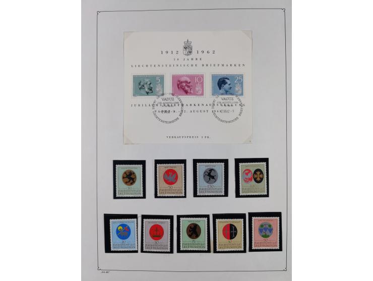 1912/2015, postfrische, ungebrauchte und gestempelte Sammlung in 2 Bänden, frühen Jahre schwach vertreten, aber mit Mi. 1-3 a