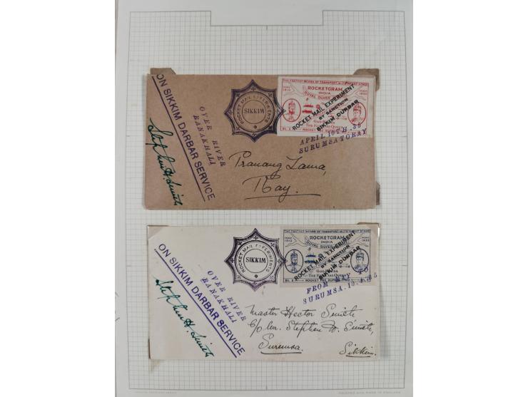 1935/38, Sammlung mit 35 Briefen und Karten/Ganzsachen, dabei u.a. Hopferwieser Nr. SS-10, SS-14, SS-18, SS-18, SS-21, SS-24,