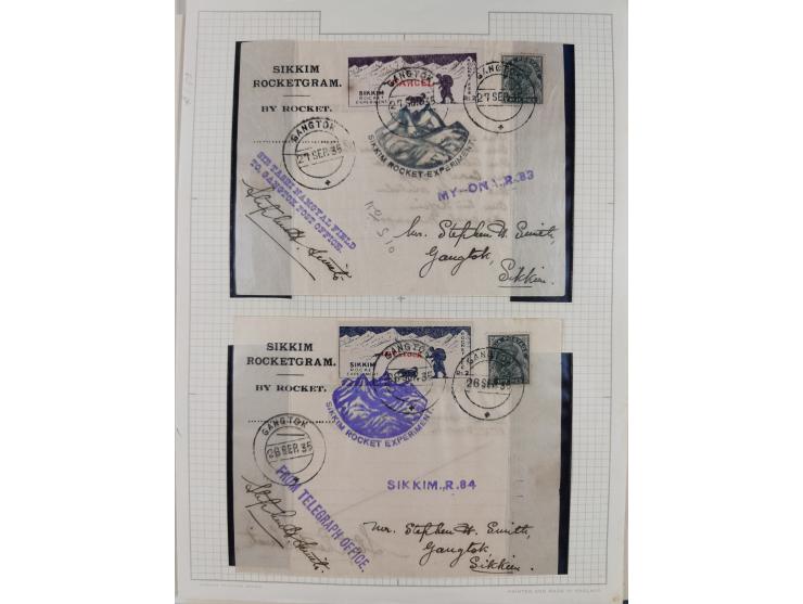 1935/38, Sammlung mit 35 Briefen und Karten/Ganzsachen, dabei u.a. Hopferwieser Nr. SS-10, SS-14, SS-18, SS-18, SS-21, SS-24,