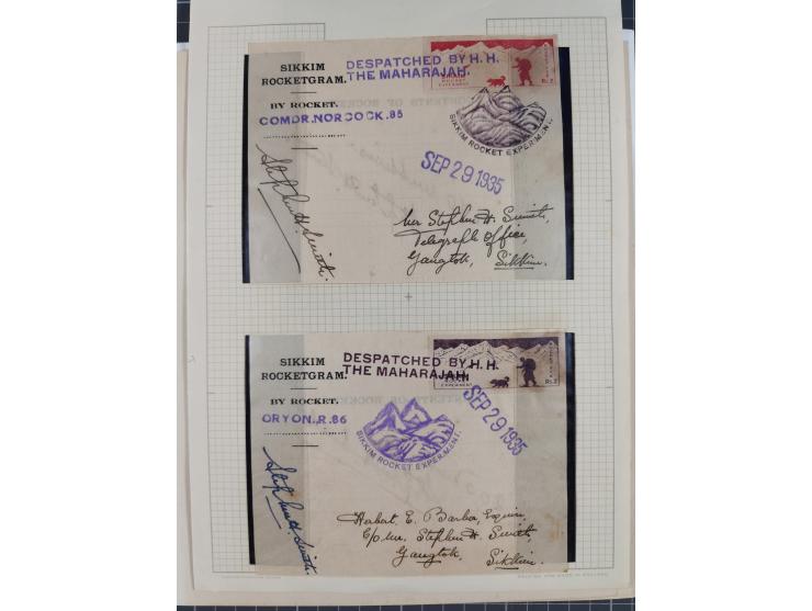 1935/38, Sammlung mit 35 Briefen und Karten/Ganzsachen, dabei u.a. Hopferwieser Nr. SS-10, SS-14, SS-18, SS-18, SS-21, SS-24,