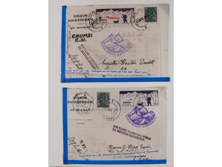 1935/38, Sammlung mit 35 Briefen und Karten/Ganzsachen, dabei u.a. Hopferwieser Nr. SS-10, SS-14, SS-18, SS-18, SS-21, SS-24,